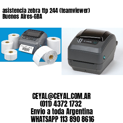 asistencia zebra ttp 244 (teamviewer)  Buenos Aires-GBA