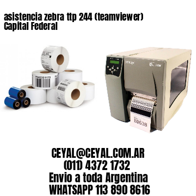 asistencia zebra ttp 244 (teamviewer)  Capital Federal
