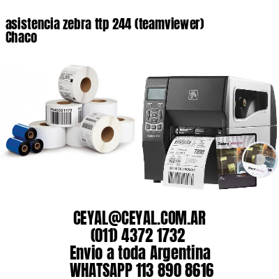 asistencia zebra ttp 244 (teamviewer)  Chaco