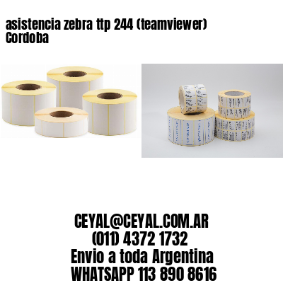 asistencia zebra ttp 244 (teamviewer)  Cordoba