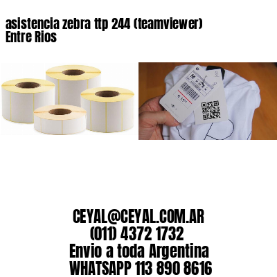 asistencia zebra ttp 244 (teamviewer)  Entre Rios