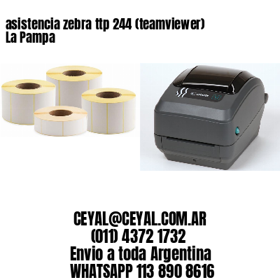 asistencia zebra ttp 244 (teamviewer)  La Pampa