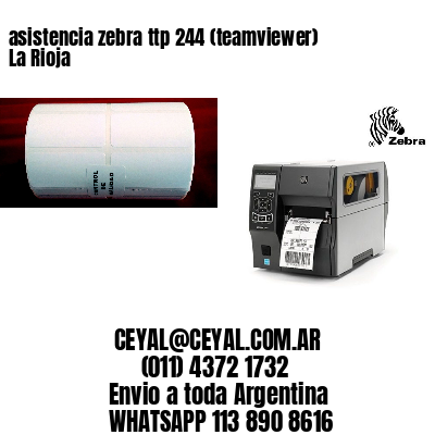asistencia zebra ttp 244 (teamviewer)  La Rioja
