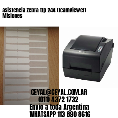 asistencia zebra ttp 244 (teamviewer)  Misiones