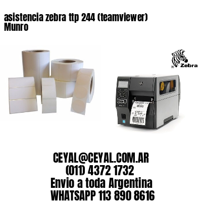 asistencia zebra ttp 244 (teamviewer)  Munro