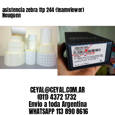asistencia zebra ttp 244 (teamviewer)  Neuquen