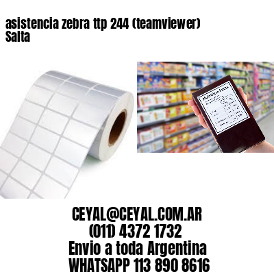 asistencia zebra ttp 244 (teamviewer)  Salta