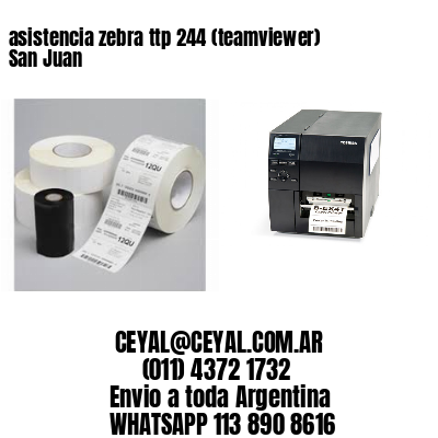 asistencia zebra ttp 244 (teamviewer)  San Juan