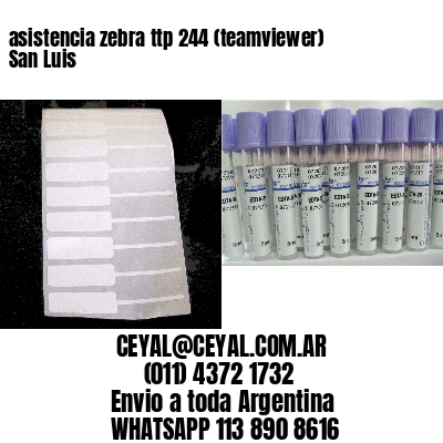 asistencia zebra ttp 244 (teamviewer)  San Luis