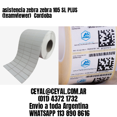 asistencia zebra zebra 105 SL PLUS (teamviewer)  Cordoba