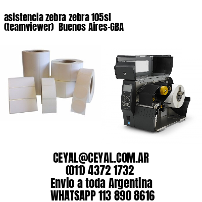 asistencia zebra zebra 105sl (teamviewer)  Buenos Aires-GBA