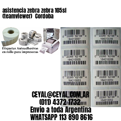 asistencia zebra zebra 105sl (teamviewer)  Cordoba
