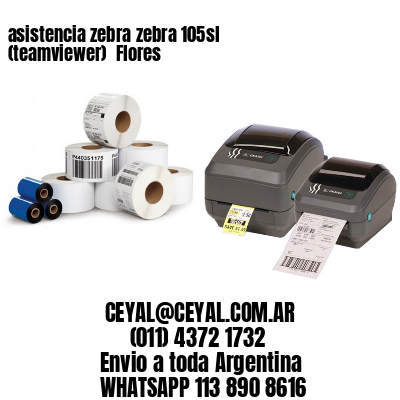asistencia zebra zebra 105sl (teamviewer)  Flores