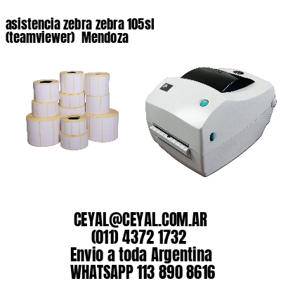 asistencia zebra zebra 105sl (teamviewer)  Mendoza