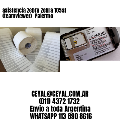 asistencia zebra zebra 105sl (teamviewer)  Palermo