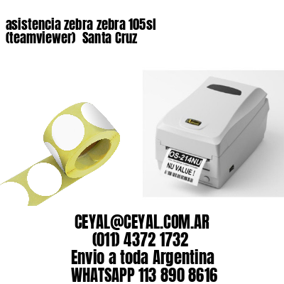 asistencia zebra zebra 105sl (teamviewer)  Santa Cruz