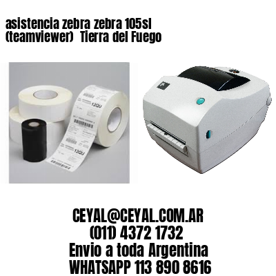 asistencia zebra zebra 105sl (teamviewer)  Tierra del Fuego