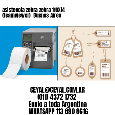 asistencia zebra zebra 110Xi4 (teamviewer)  Buenos Aires