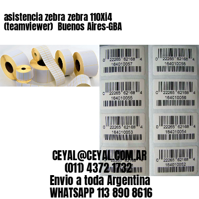 asistencia zebra zebra 110Xi4 (teamviewer)  Buenos Aires-GBA