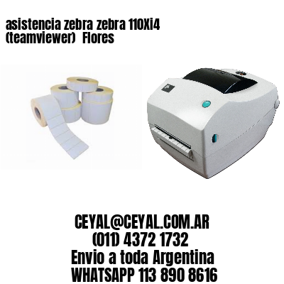 asistencia zebra zebra 110Xi4 (teamviewer)  Flores