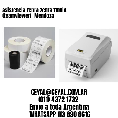 asistencia zebra zebra 110Xi4 (teamviewer)  Mendoza