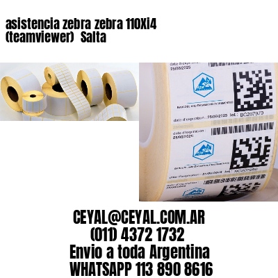 asistencia zebra zebra 110Xi4 (teamviewer)  Salta