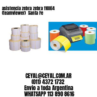 asistencia zebra zebra 110Xi4 (teamviewer)  Santa Fe