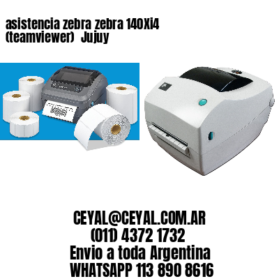 asistencia zebra zebra 140Xi4 (teamviewer)  Jujuy
