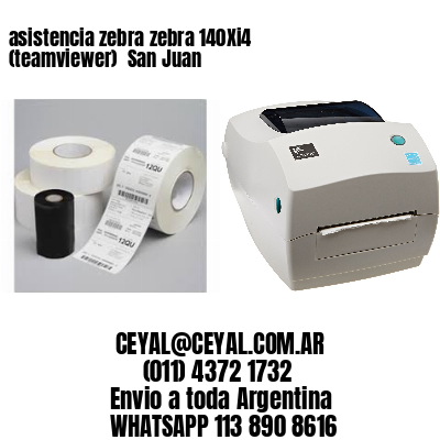 asistencia zebra zebra 140Xi4 (teamviewer)  San Juan