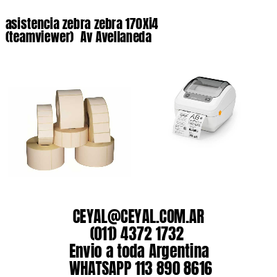asistencia zebra zebra 170Xi4 (teamviewer)  Av Avellaneda