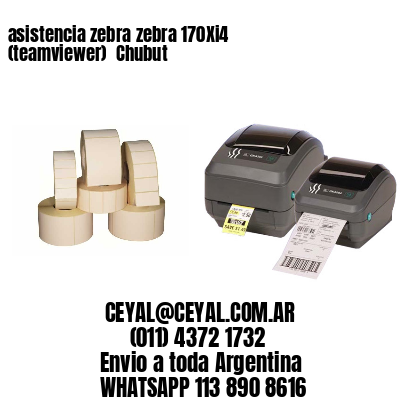 asistencia zebra zebra 170Xi4 (teamviewer)  Chubut