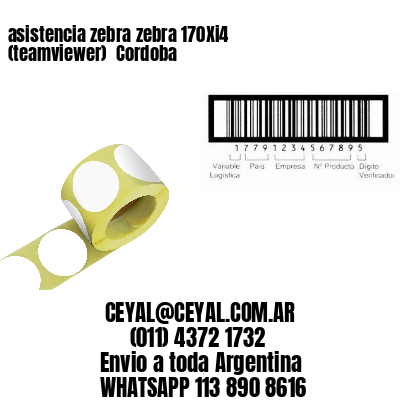 asistencia zebra zebra 170Xi4 (teamviewer)  Cordoba