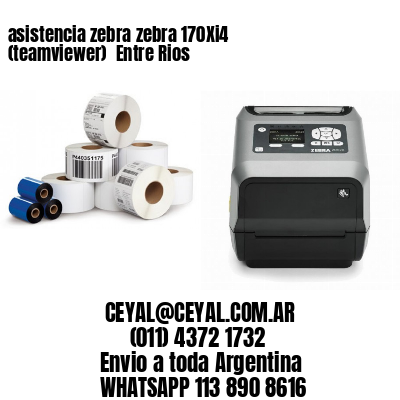 asistencia zebra zebra 170Xi4 (teamviewer)  Entre Rios