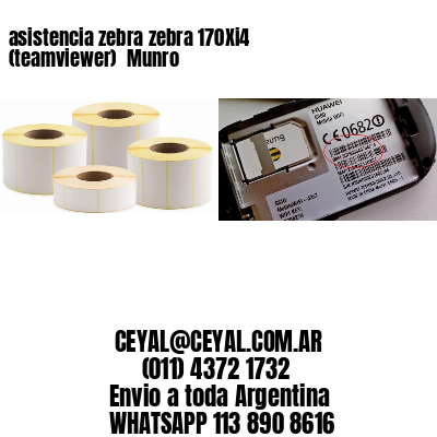 asistencia zebra zebra 170Xi4 (teamviewer)  Munro