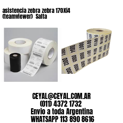 asistencia zebra zebra 170Xi4 (teamviewer)  Salta