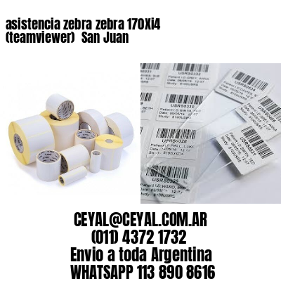 asistencia zebra zebra 170Xi4 (teamviewer)  San Juan