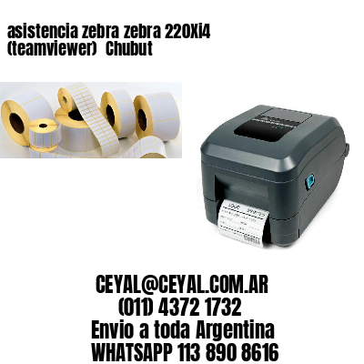 asistencia zebra zebra 220Xi4 (teamviewer)  Chubut