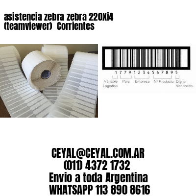 asistencia zebra zebra 220Xi4 (teamviewer)  Corrientes