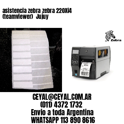 asistencia zebra zebra 220Xi4 (teamviewer)  Jujuy