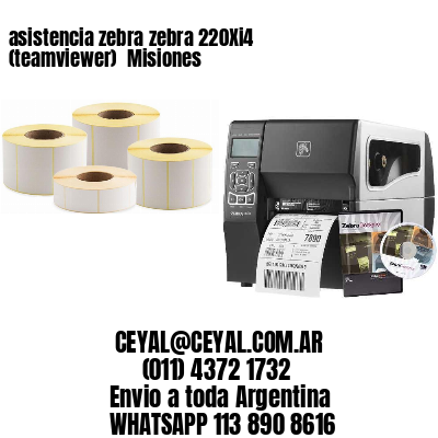 asistencia zebra zebra 220Xi4 (teamviewer)  Misiones