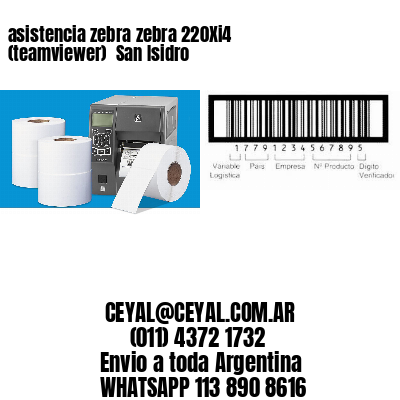 asistencia zebra zebra 220Xi4 (teamviewer)  San Isidro