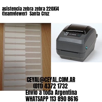 asistencia zebra zebra 220Xi4 (teamviewer)  Santa Cruz