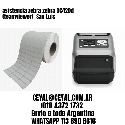 asistencia zebra zebra GC420d (teamviewer)  San Luis