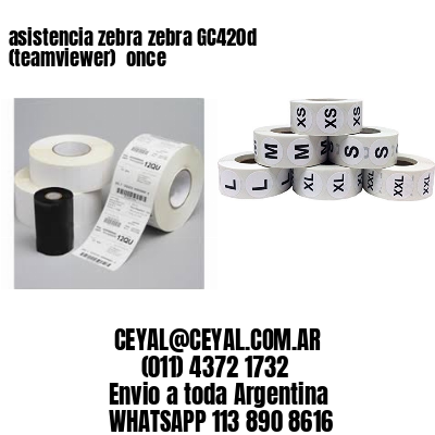 asistencia zebra zebra GC420d (teamviewer)  once