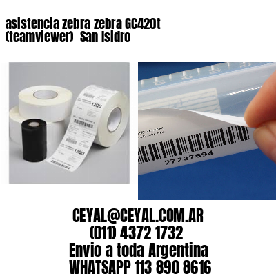 asistencia zebra zebra GC420t (teamviewer)  San Isidro
