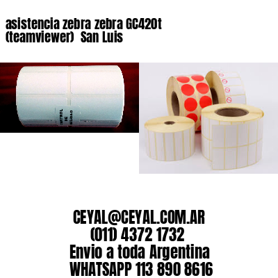 asistencia zebra zebra GC420t (teamviewer)  San Luis