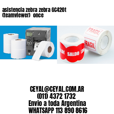 asistencia zebra zebra GC420t (teamviewer)  once