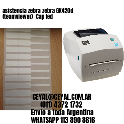 asistencia zebra zebra GK420d (teamviewer)  Cap fed