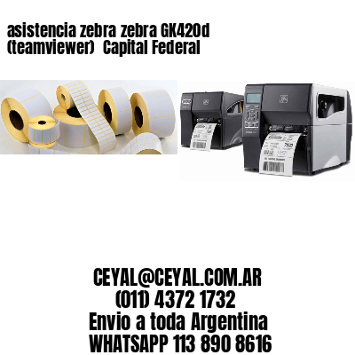 asistencia zebra zebra GK420d (teamviewer)  Capital Federal