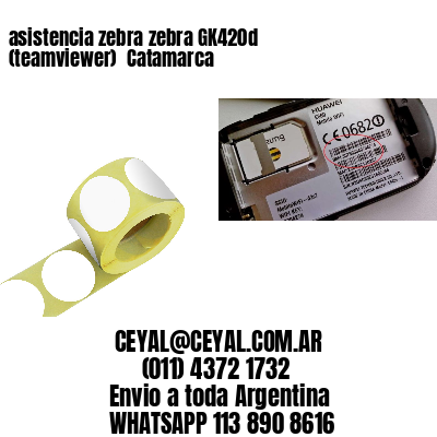 asistencia zebra zebra GK420d (teamviewer)  Catamarca